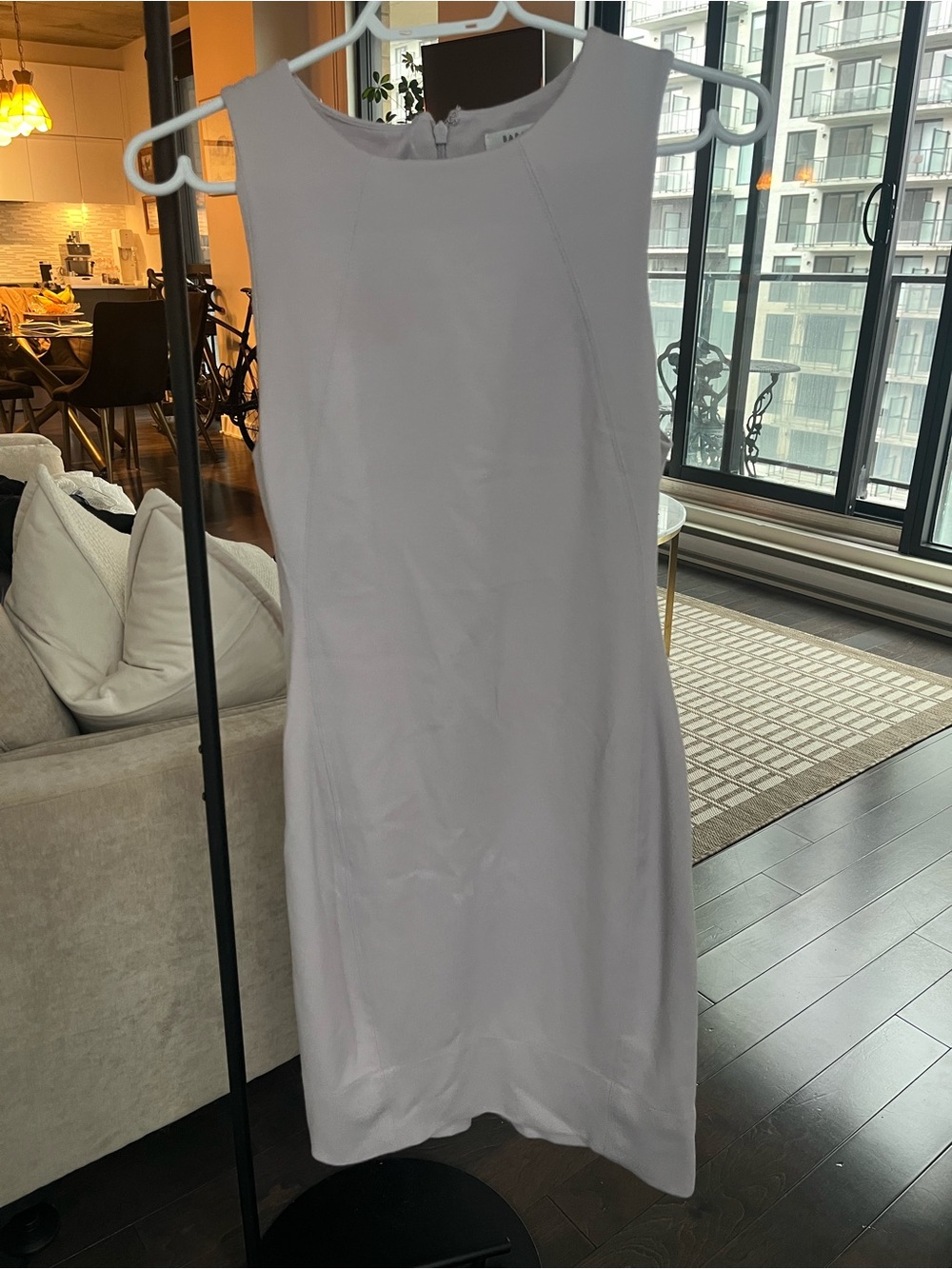 Babaton Sleeveless Shift Dress in Light Lavender